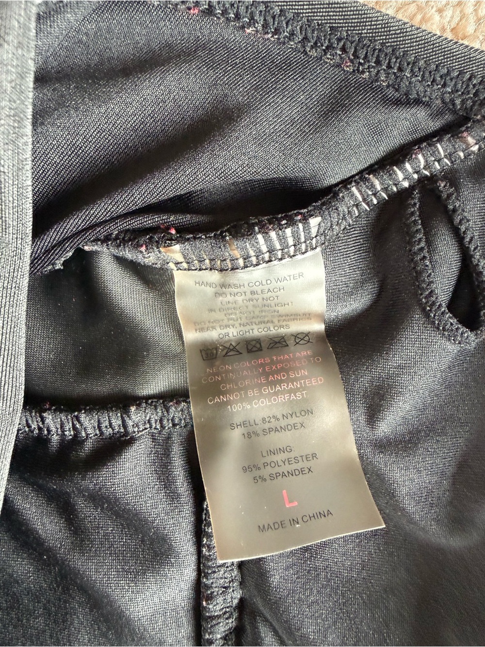 Women's Black Halter One-Piece Swimsuit Size Large Fully Lined Excellent - Picture 4 of 4